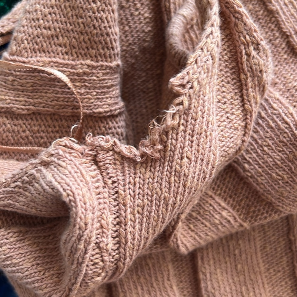 Free People Beach Salmon Color Knit Dress - Picture 3 of 7